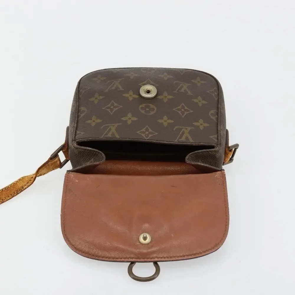 Louis Vuitton Monogram Saint Cloud PM Shoulder Bag Brown